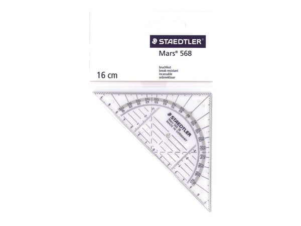 STAEDTLER Mars - Triangel - 16 cm - 45°, 45° - transparent
