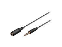 MicroConnect - Lydforlengelseskabel - mini-phone stereo 3.5 mm hunn til mini-phone stereo 3.5 mm hann - 1 m