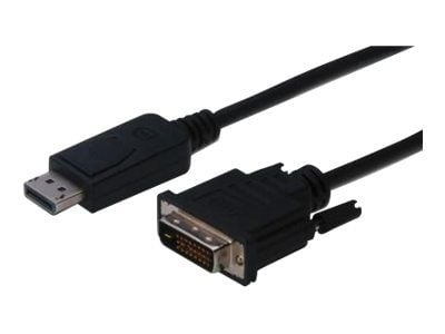 ASSMANN - DisplayPort-kaapeli - DisplayPort (uros) - DVI-D (uros) - 5 m - muotoiltu, sormiruuvit - musta
