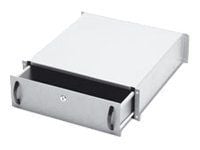 Digitus DN-19 KEY-3U - Lagerskuff til rack - grå, RAL 7035 - 3U - 19" - for P/N: DN-19 07U-6/6, DN-19 09U-6/6, DN-19 12U-6/6, DN-19 16U-6/6, DN-19 ...