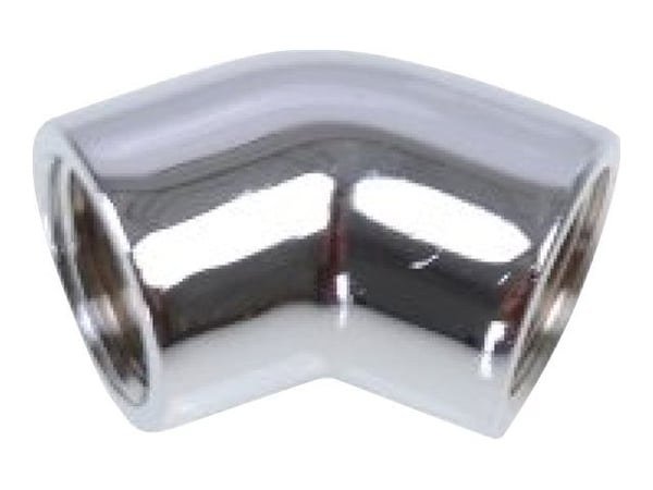Alphacool HF L-kobling 45° G1/4 innvendig gjenge til G1/4 innvendig gjenge - krom EOL (17190)