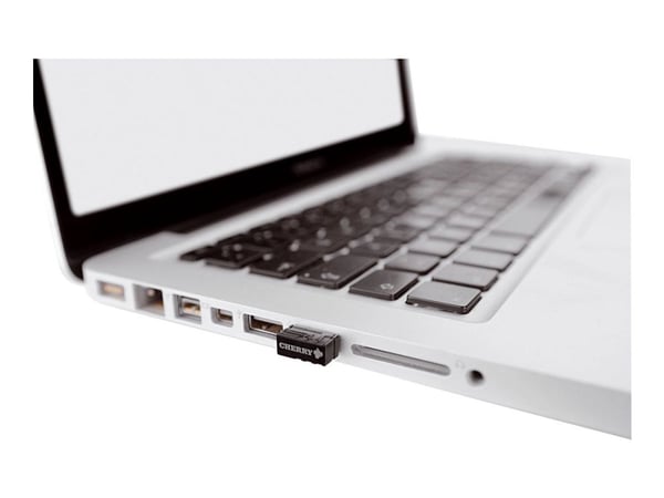CHERRY MW 3000 - Mus - høyrehendt - infrarød - 5 knapper - trådløs - 2.4 GHz - USB trådløs mottaker - svart