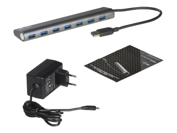 i-Tec USB 3.0 Metal Charging HUB - Hub - 7 x SuperSpeed USB 3.0 - stasjonær