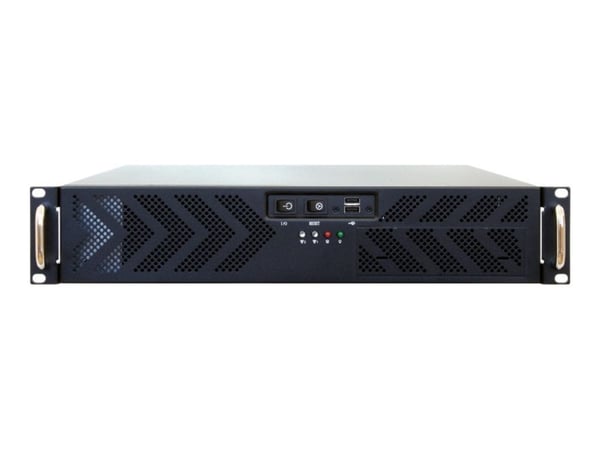 Chieftec UNC-210T-B - Rackmonterbar 2U - ATX 400 Watt - USB