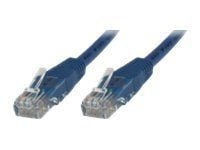 MicroConnect - Nettverkskabel - RJ-45 (hann) til RJ-45 (hann) - 20 cm - UTP - CAT 6 - med støvel, halogenfri - blå