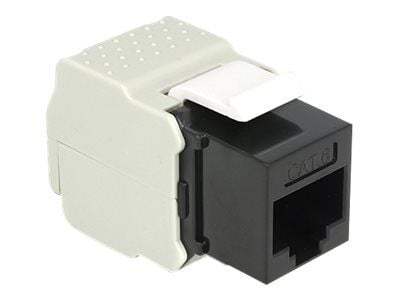 Delock Keystone-moduuli - Modulaarinen insertti - CAT 6 - UTP - RJ-45 - musta