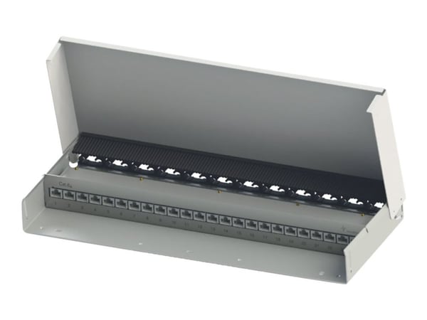 Telegärtner MPD24 - Koblingsboks - veggmonterbar - CAT 6a - RJ-45 X 24 - ren hvit, RAL 9010