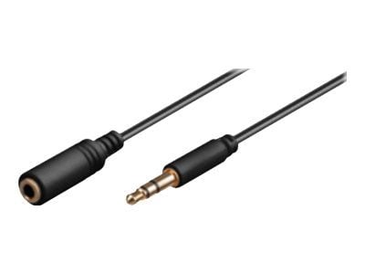 goobay AVK 184-0200 mini - Lydforlengelseskabel - mini-phone stereo 3.5 mm hunn til mini-phone stereo 3.5 mm hann - 2 m - svart