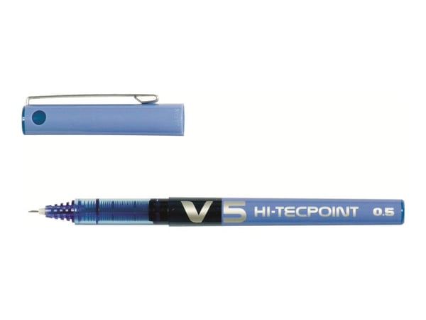 Pilot Hi-Tecpoint V5 - Rollerball-penna - blå - 0.5 mm - extra fin