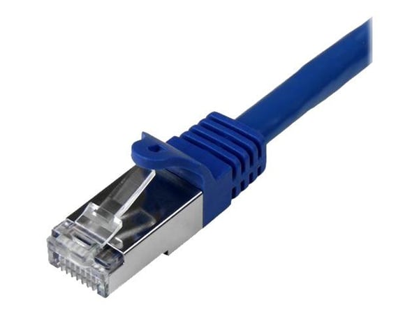 Startech 1m CAT6 Ethernet Cable, 10 Gigabit Shielded Snagless RJ45 100W PoE Patch Cord, CAT 6 10GbE SFTP Network Cable w/Strain Relief, Blue, Wirin...