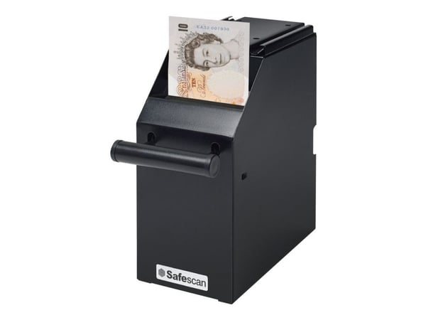 Safescan seddelboks "Safescan 10414.00cm (4100"), svart stålhus, mekanisk, for ikke-synlig feste (121-0276)