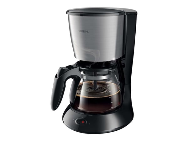 Philips Daily Collection HD7462 - Kaffemaskin - 15 kopper - rustfritt stål / svart