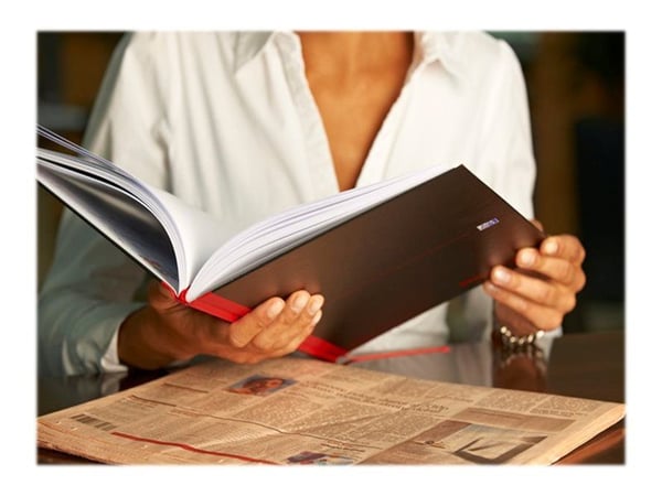 Notesbog black n red 400047606 linjeret a4