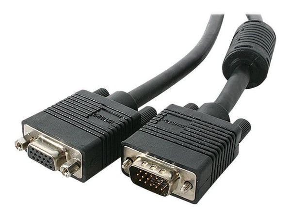 StarTech 15m Coax High Resolution Monitor VGA Video Extension Cable - VGA-forlengelseskabel - HD-15 (VGA) (hann) til HD-15 (VGA) (hunn) - 15 m - fo...
