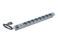 Online UPS - Tehonjakoyksikkö (räkkiversio) - tulo: IEC 60320 C14 - lähtöliittimet: 8 (CEE 7/7) - 1U - 19" - vaaleanharmaa, RAL 7035 - XANTO RT 100...