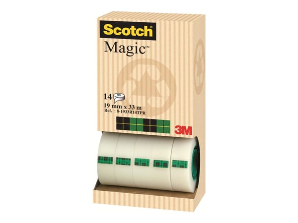 Tape 3M Scotch® Magic™ 19mm x 33 - tårn med 14 ruller