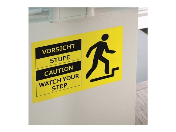 HERMA 8032, Keltainen, Itse kiinnittyvä tulostintarra, A4, Laser, Kiinteä, Matta