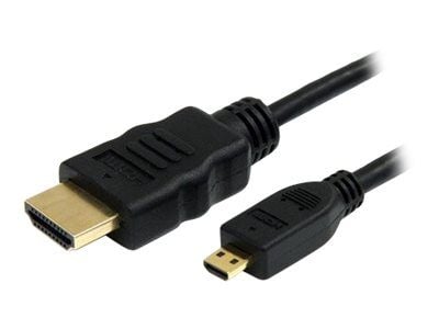 SAVIO CL-39 - HDMI-kaapeli Ethernet-yhteydellä - micro HDMI-uros HDMI-uros - 1 m - suojattu - musta - 4K-tuki