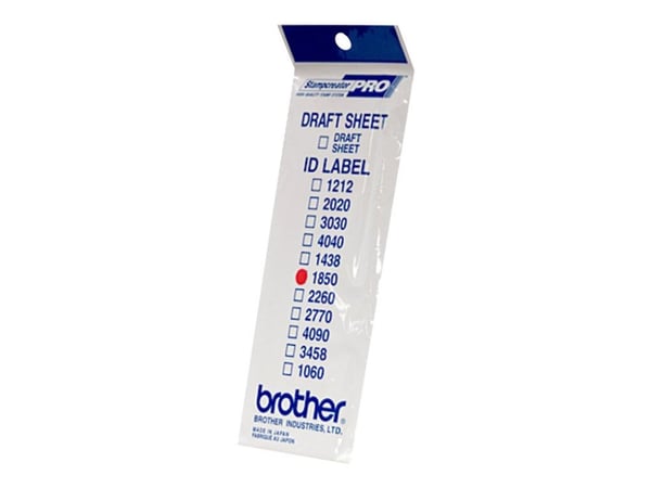 Brother ID1850 - 18 x 50 mm 12 tarraa leimasimet ID-tarrat - StampCreator PRO SC-2000, PRO SC-2000USB -laitteille