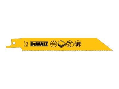 DeWALT - Sågblad - för trä, trä med spikar, aluminum, glasfiber, plast - 5 delar - längd: 152 mm