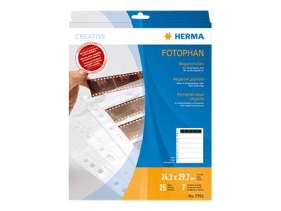 Plastfickor för negativ HERMA nr 7761