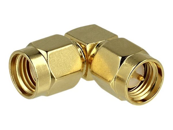 Delock - RF-adapter - SMA hunn til RP-SMA hann - 90°-kontakt