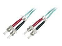 DIGITUS Professional - Patch-kabel - ST-läge (multi-mode) (hane) till ST-läge (multi-mode) (hane) - 1 m - 1 m - fiberoptisk - 50/125 mikron - OM3 -...