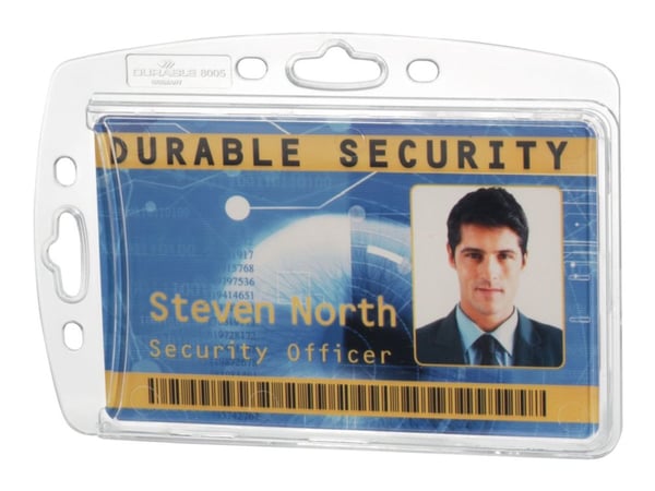 ID-korttikotelo Durable, akryl, til 1 kort, pakke a 10 stk.