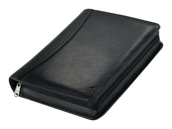 Chronoplan Compact Mobil - Ordner - A5 (148 x 210 mm) - svart - neppa-skinn, kuskinnslær