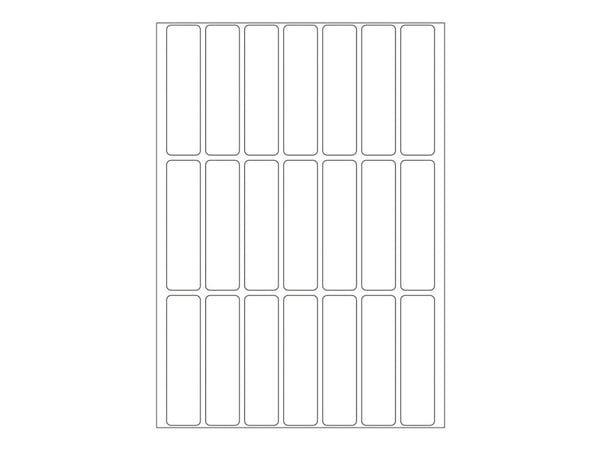 HERMA - Permanet adhesiv - hvit - 13 x 50 mm 672 etikett(er) (32 ark x 21) merkelapper