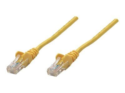 Intellinet Network Patch Cable, Cat5e, 2m, Yellow, CCA, U/UTP, PVC, RJ45, Gold Plated Contacts, Snagless, Booted, Lifetime Warranty, Polybag - Kobl...