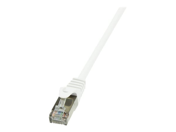 LogiLink EconLine - Koblingskabel - RJ-45 (hann) til RJ-45 (hann) - foliebelagt uskjermet tvinnet kabelpar (F/UTP) - CAT 6 - hvit