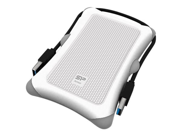 SILICON POWER Armor A30 - Harddisk - 2 TB - ekstern (bærbar) - 2.5" - USB 3.0 - hvit