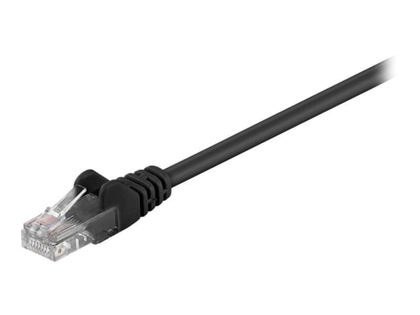 goobay - Koblingskabel - RJ-45 (hann) til RJ-45 (hann) - 25 m - UTP - CAT 5e - formstøpt - svart