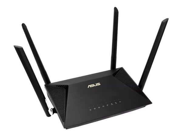 ASUS RT-AX1800U, Wi-Fi 6 (802.11ax), Kaksitaajuus (2,4 GHz/5 GHz), Ethernet LAN, musta, Pöytäreititin
