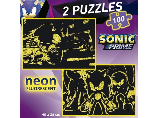 Educa 2x100 Sonic Prime Neon