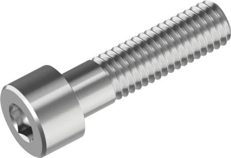 WASI Bolt DIN 912 M8x20mm med delgevind, rustfri stål A2 med cylindrisk hoved med indvendig sekskant 6mm - (200 stk.)
