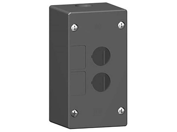 Trykknapbox tom m/2 hul aggresivt miljø