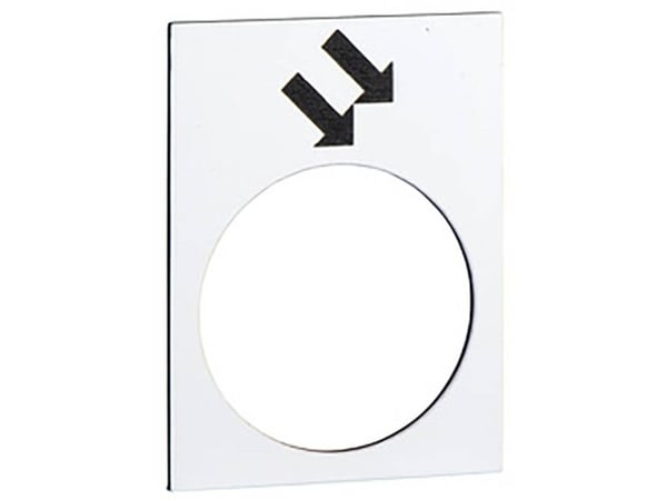 Schneider Electric ZB2BY4914, Hvit, 30 mm, 40 mm, 1 stykker, Tsjekkisk Republikk
