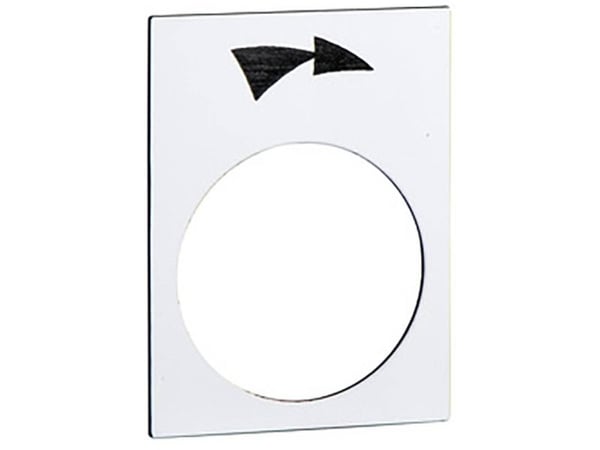 Schneider Electric ZB2BY4921, Hvit, 30 mm, 40 mm, 1 stykker, Tsjekkisk Republikk