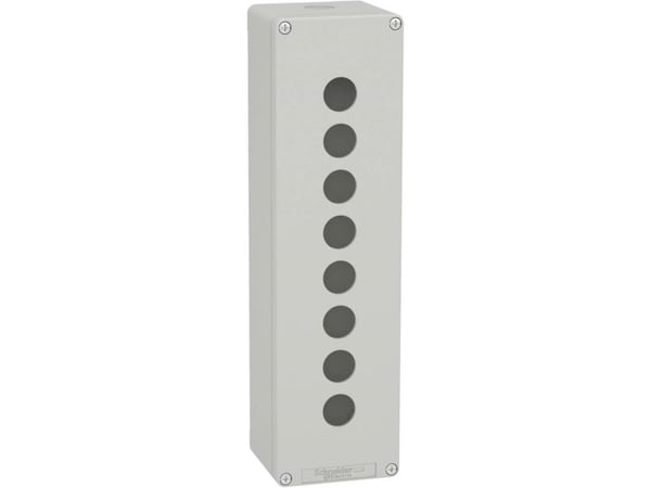 Schneider Harmony XAP Styreskap tomt grå 8 hull XAPD5508