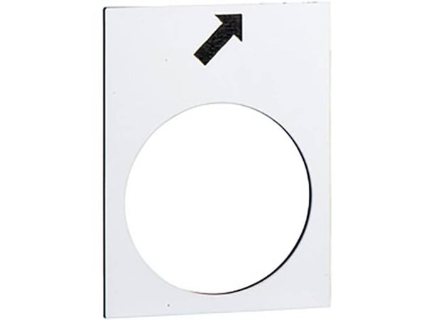 Schneider Electric ZB2BY4963, Hvit, 30 mm, 40 mm, 1 stykker, Tsjekkisk Republikk