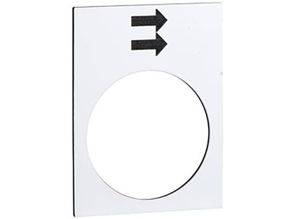 Schneider Electric ZB2BY4902, Hvit, 30 mm, 40 mm, 1 stykker, Tsjekkisk Republikk