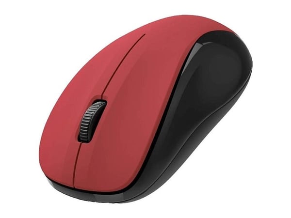 Hama MW-300 V2, Molempikätinen, Optinen, Langaton RF, 1200 DPI, Musta, Punainen