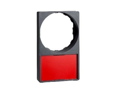 Schneider Electric ZBY6H102, Sort, Rød, 30 mm, 50 mm, 10 stk