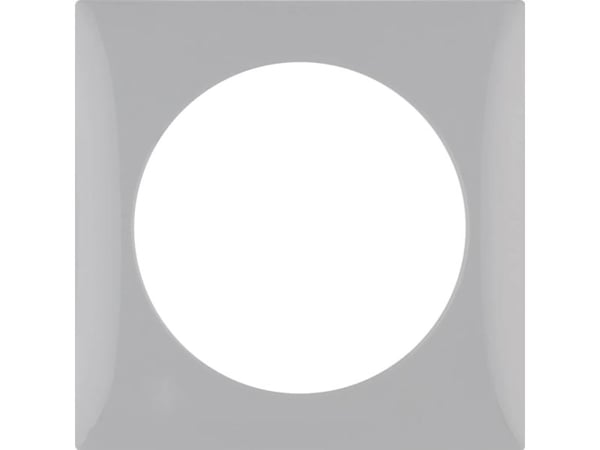 Berker 918272507, Harmaa, Termoplastinen, Ruuviton, Berker, Kiiltävä, Integro Flow