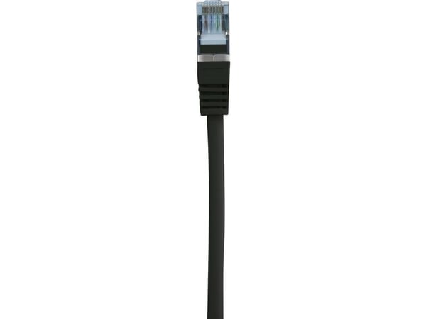 Renkforce RF-5047482 RJ45 verkkokaapeli, Patch Cable CAT 6A S/FTP 0,25 m musta liekinkestävä 1 kpl