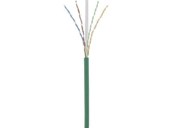 Renkforce RF-5245792 RJ45 nettverkskabel, patchkabel CAT 6 U/UTP 2,00 m grønn halogenfri 1 stk (RF-5245792)