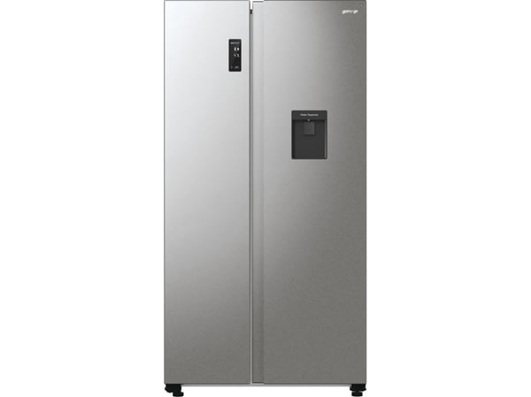 Gorenje NRR9185EAXLWD, vapaasti seisova, amerikkalainen ovi, harmaa, LED, kosketusnäyttö, LED