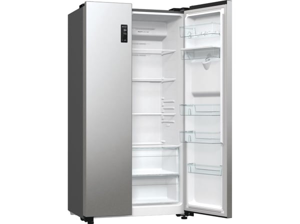 Gorenje NRR9185EAXLWD, vapaasti seisova, amerikkalainen ovi, harmaa, LED, kosketusnäyttö, LED
